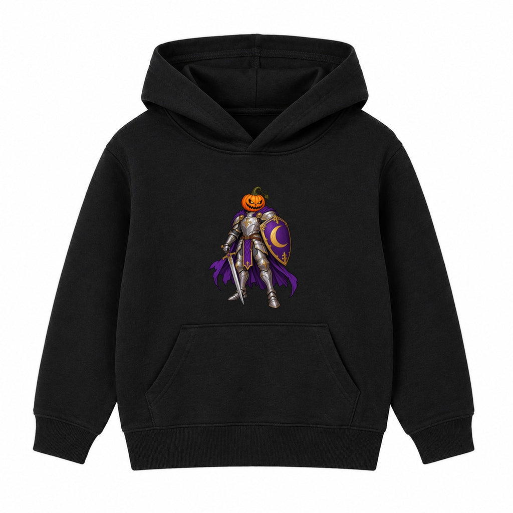Pumpkin Knight kids Halloween hoodie - Black