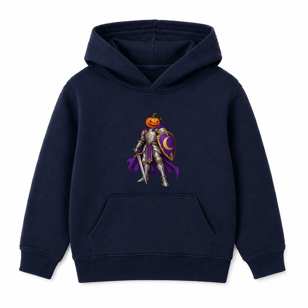Pumpkin Knight kids Halloween hoodie - Navy