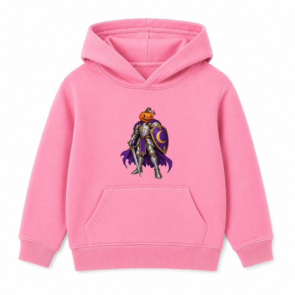 Pumpkin Knight kids Halloween hoodie - Pink