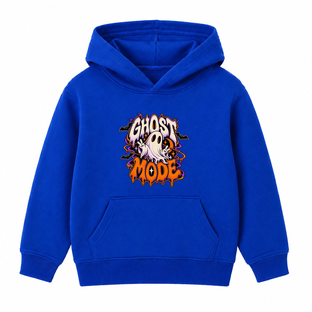 Ghost Mode adult Halloween hoodie - Royal Blue