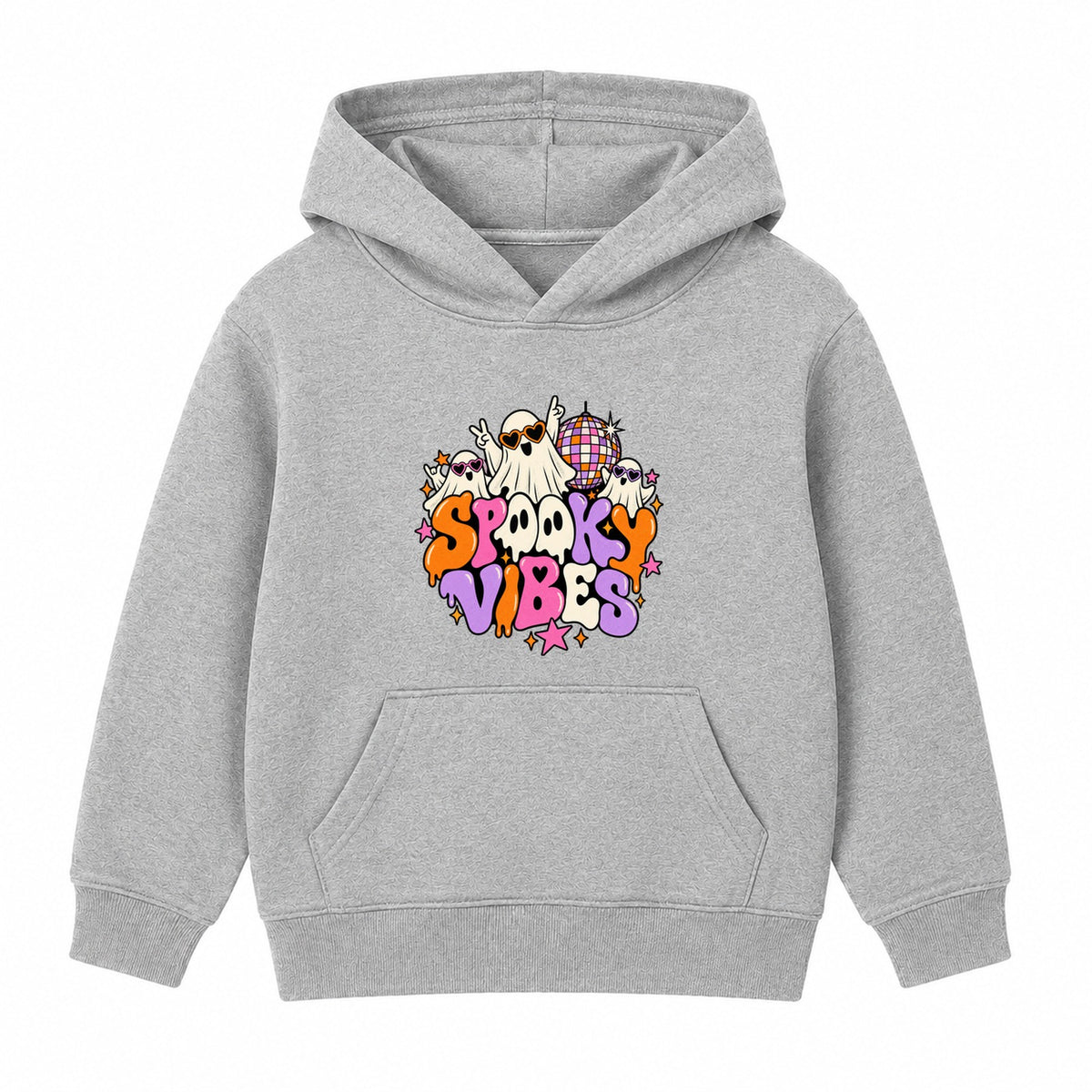 Spooky Vibes adult Halloween hoodie - Heather Grey