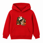 Cosy Reading Ghost adult Halloween hoodie - Red