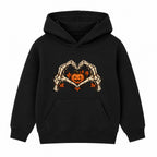 Skeleton Heart adult Halloween hoodie - Black