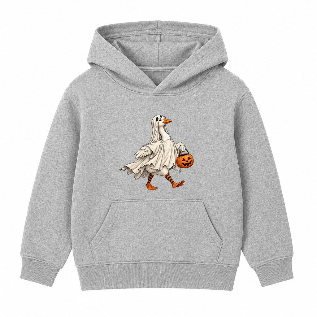 Ghost Goose adult Halloween hoodie - Heather Grey