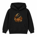 Raven and Pumpkin adult Halloween hoodie - Black