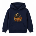 Raven and Pumpkin adult Halloween hoodie - Navy