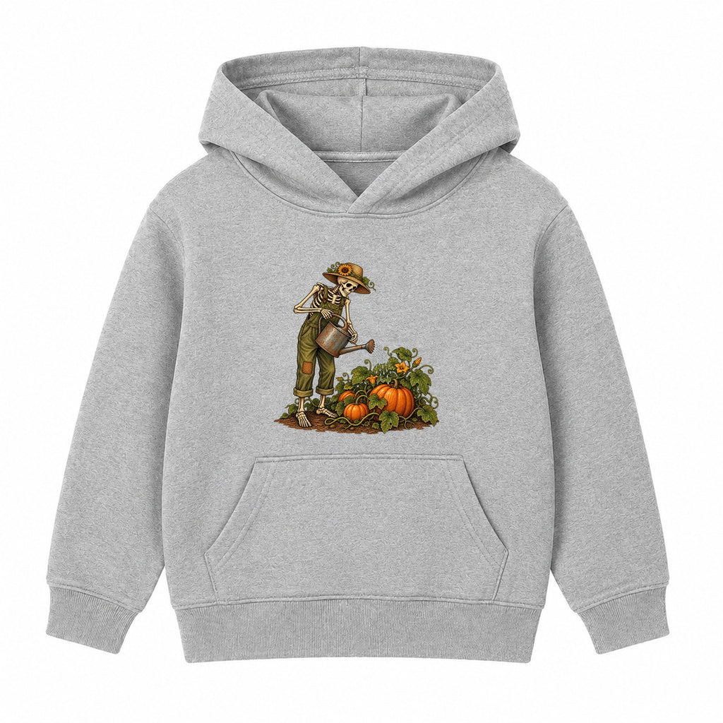 Skeleton Gardener adult Halloween hoodie - Heather Grey