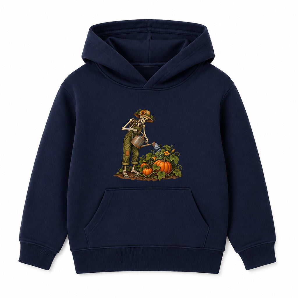 Skeleton Gardener adult Halloween hoodie - Navy