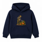 Skeleton Gardener adult Halloween hoodie - Navy
