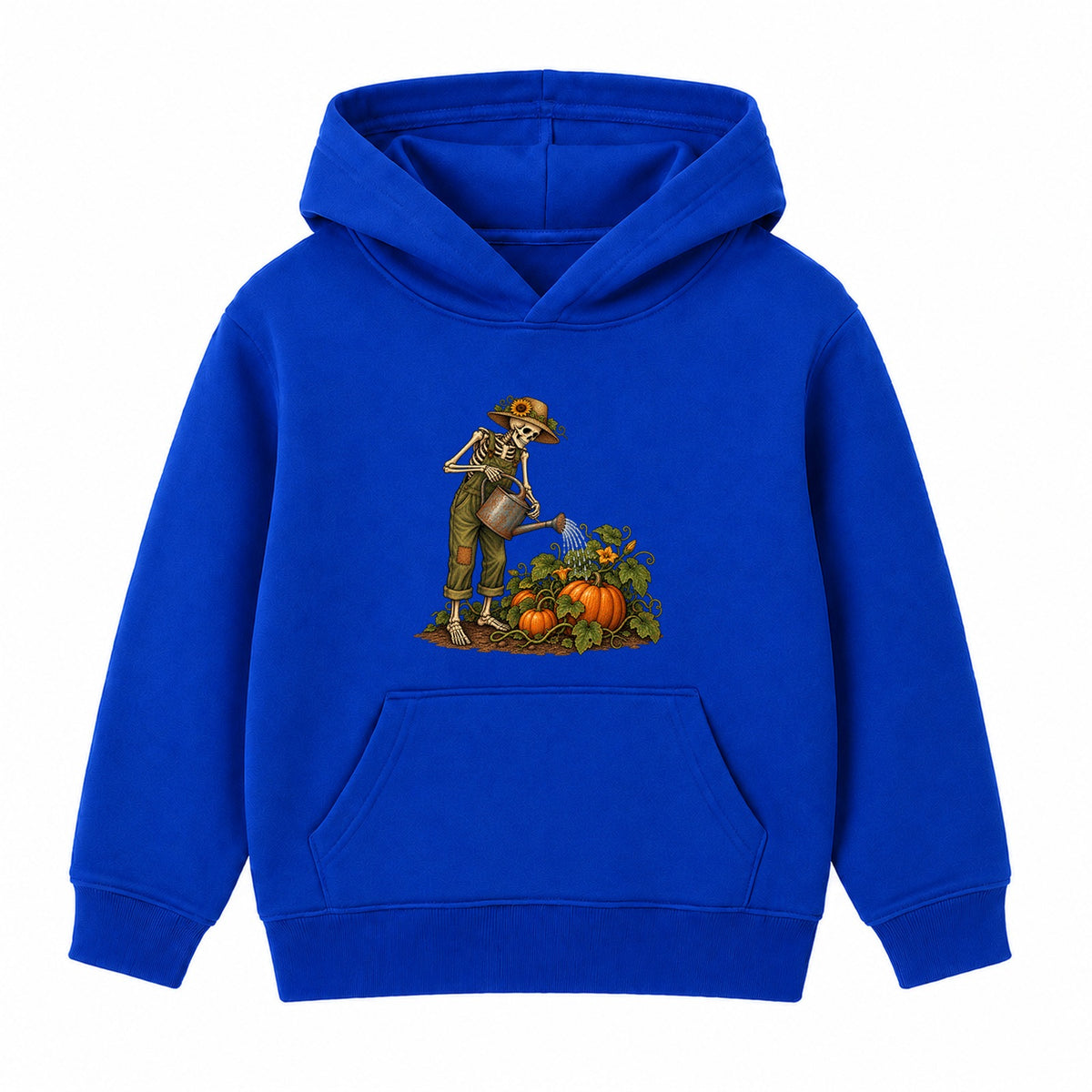 Skeleton Gardener adult Halloween hoodie - Royal Blue