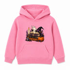 Spellbook Stack adult Halloween hoodie - Pink