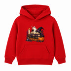 Spellbook Stack adult Halloween hoodie - Red
