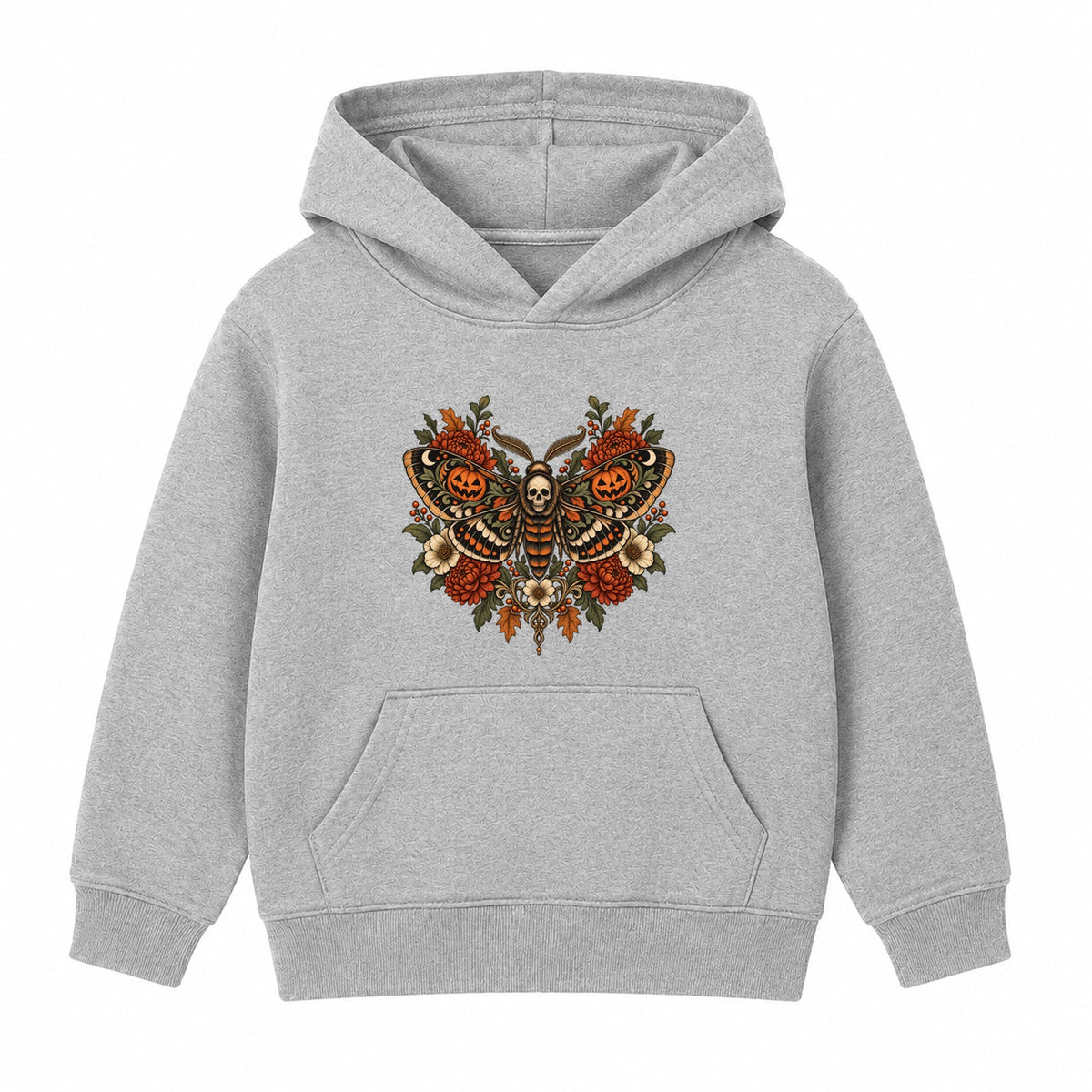 Lantern Moth adult Halloween hoodie - Heather Grey