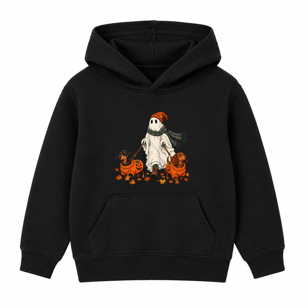 Ghost Dog Walker adult Halloween hoodie - Black