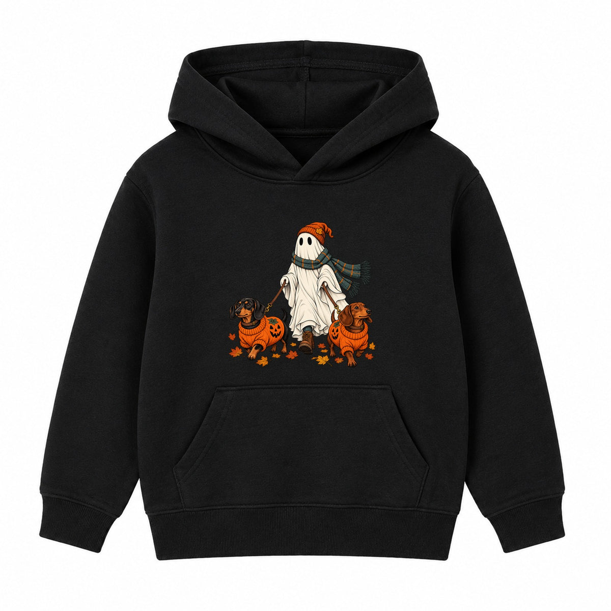 Ghost Dog Walker adult Halloween hoodie - Black