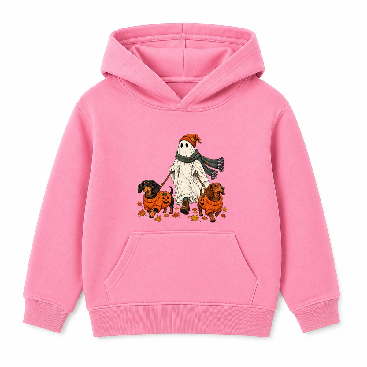 Ghost Dog Walker adult Halloween hoodie - Pink