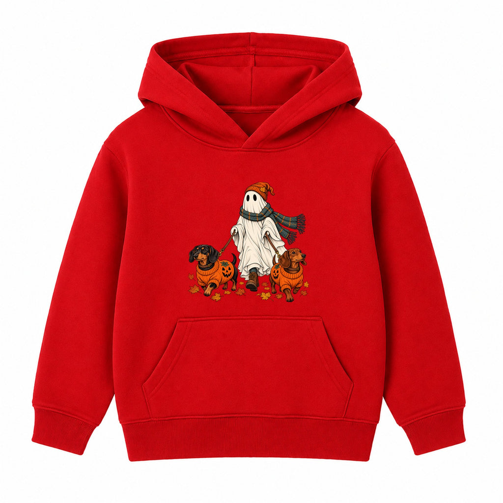 Ghost Dog Walker adult Halloween hoodie - Red