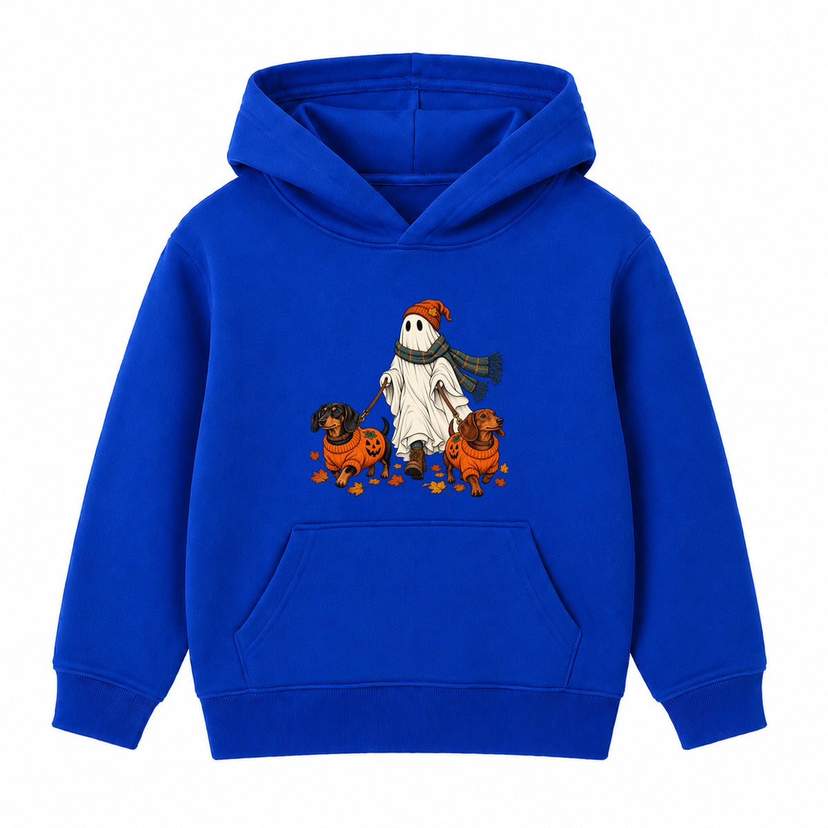 Ghost Dog Walker adult Halloween hoodie - Royal Blue
