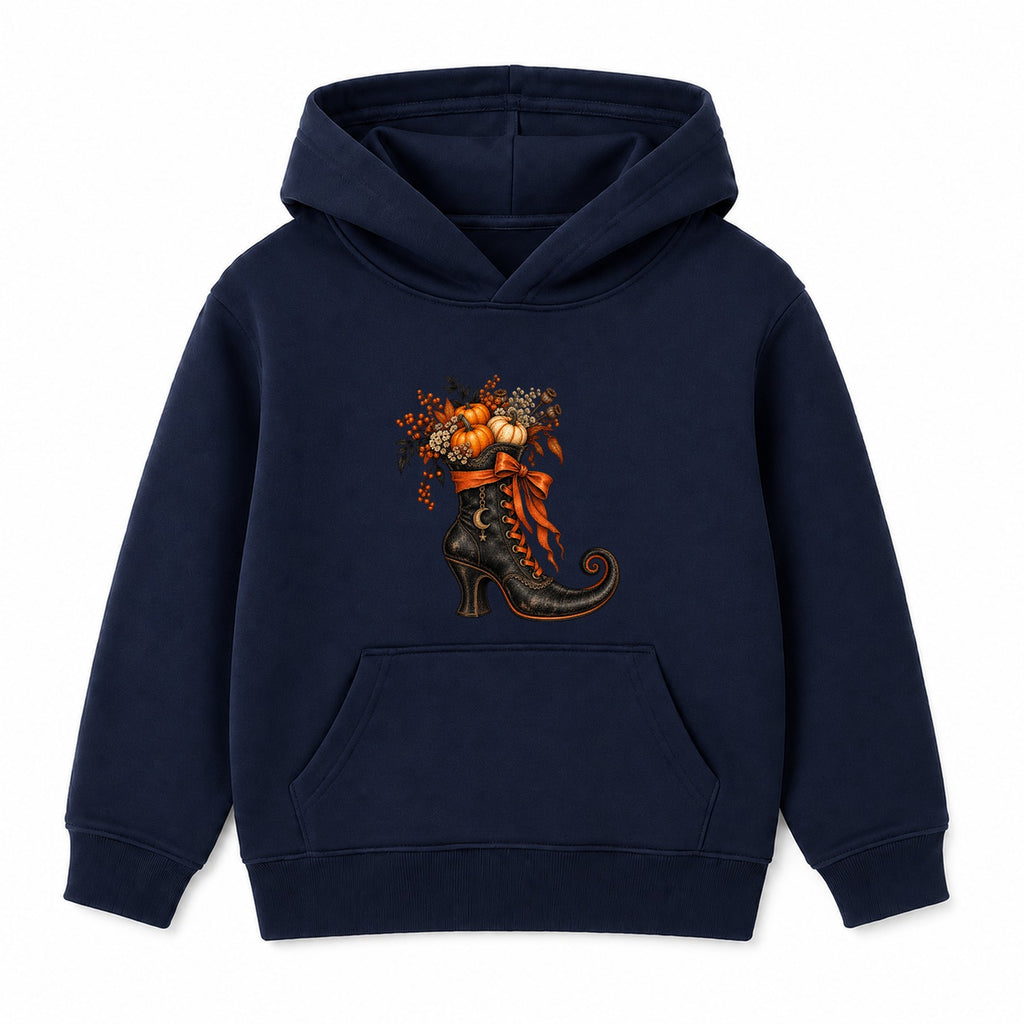 Witch Boot adult Halloween hoodie - Navy