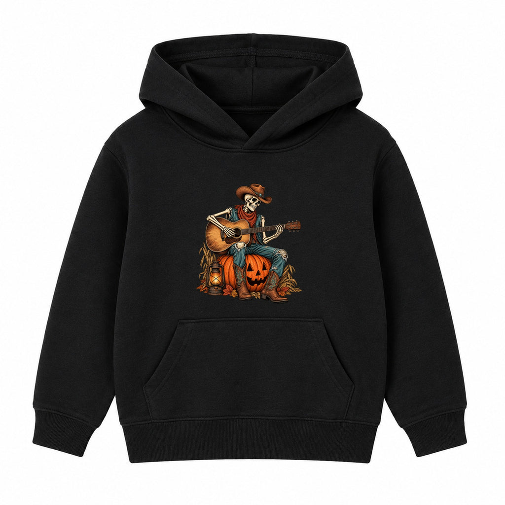 Skeleton Guitarist adult Halloween hoodie - Black