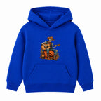 Skeleton Guitarist adult Halloween hoodie - Royal Blue