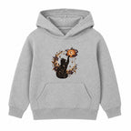Celestial Cat adult Halloween hoodie - Heather Grey