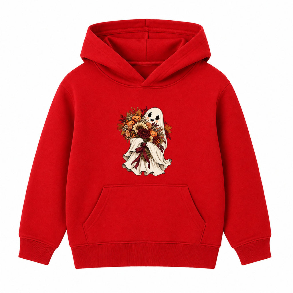 Bouquet Ghost kids Halloween hoodie - Red