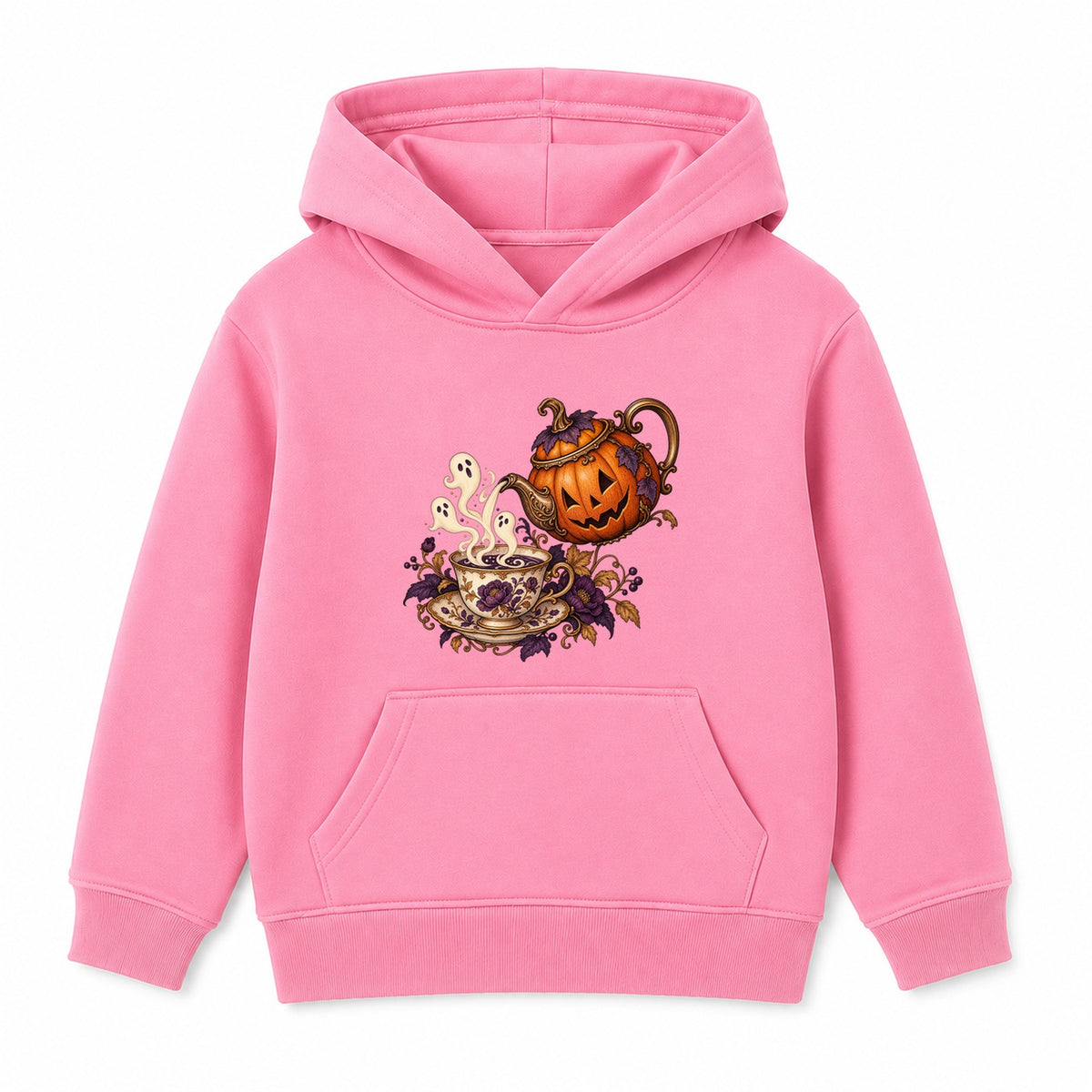 Pumpkin Teapot adult Halloween hoodie - Pink