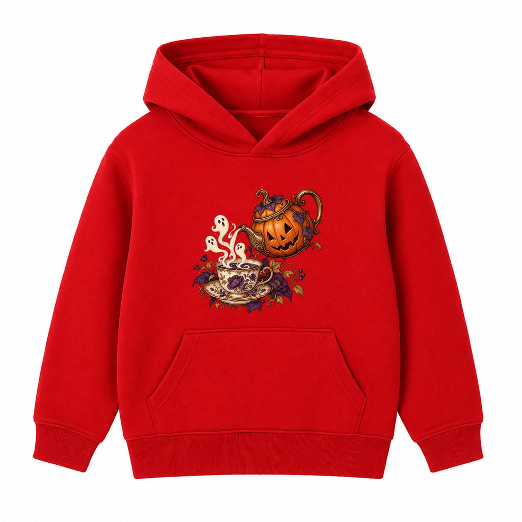 Pumpkin Teapot adult Halloween hoodie - Red