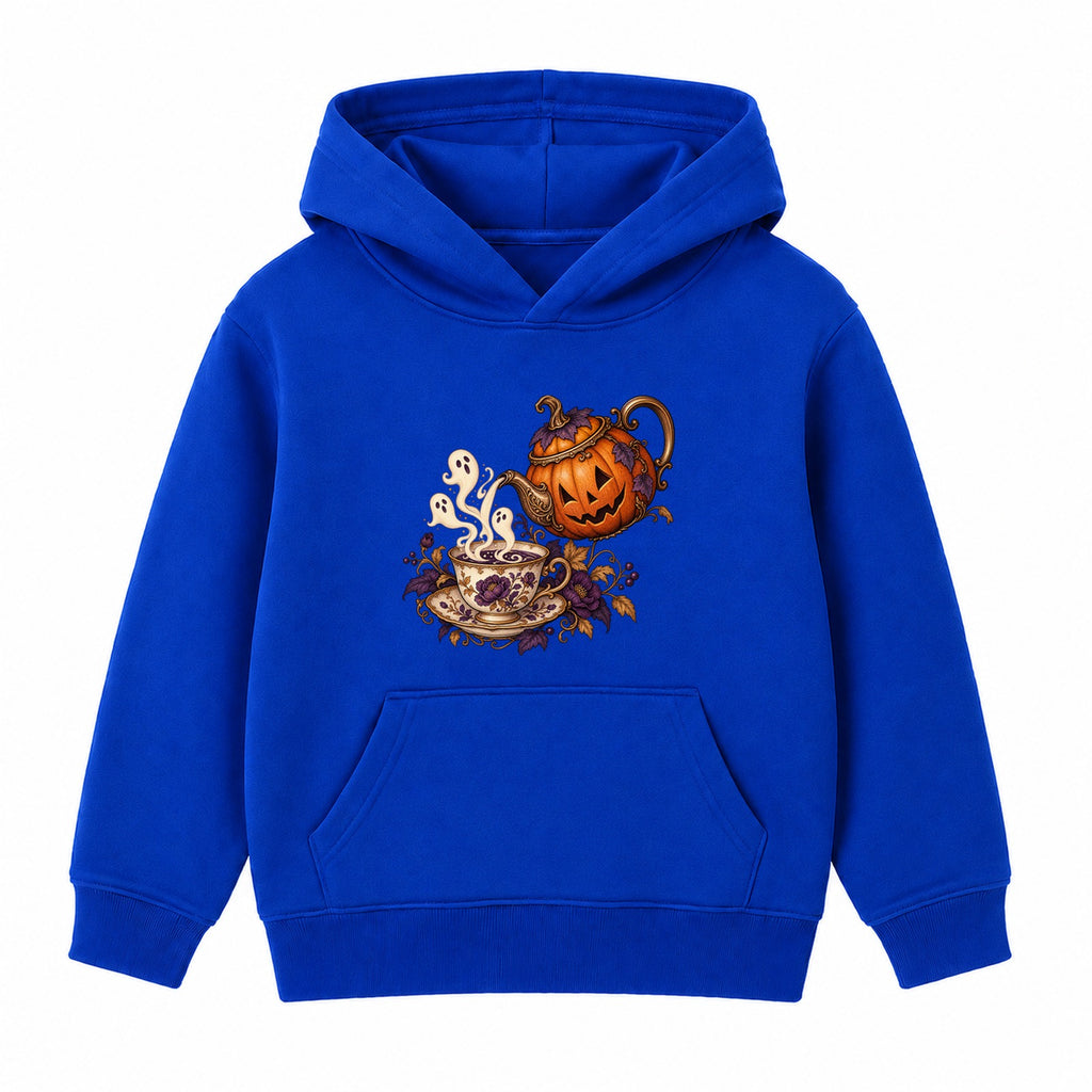 Pumpkin Teapot adult Halloween hoodie - Royal Blue