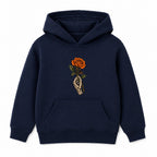 Rose In Hand adult Halloween hoodie - Navy