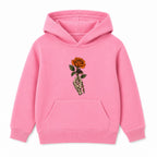 Rose In Hand adult Halloween hoodie - Pink
