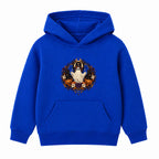 Ghost Wreath adult Halloween hoodie - Royal Blue