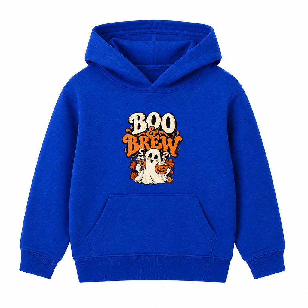 Boo Brew adult Halloween hoodie - Royal Blue