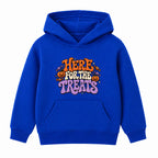 Here For The Treats adult Halloween hoodie - Royal Blue