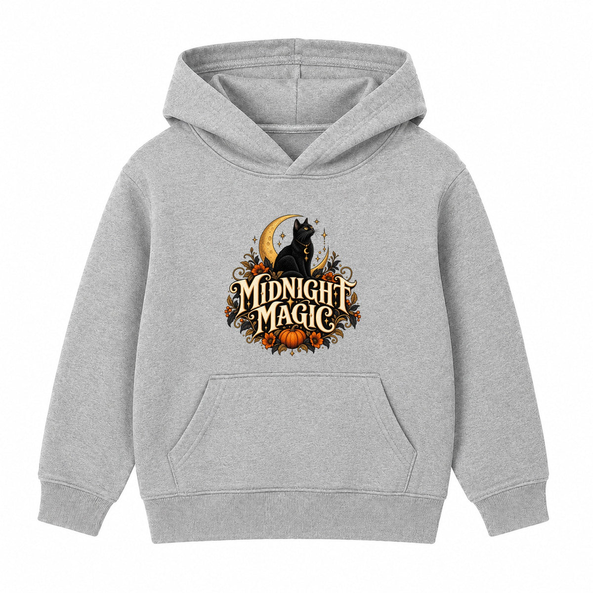 Midnight Magic adult Halloween hoodie - Heather Grey