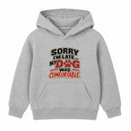 My Dog Was Comfortable kids hoodie - Heather Grey