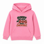 My Dog Was Comfortable kids hoodie - Pink