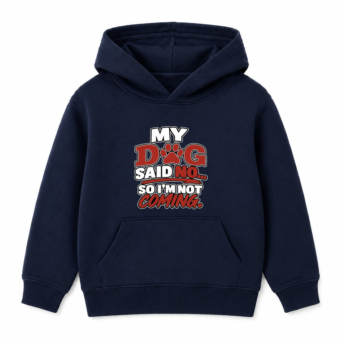 My Dog Said No kids hoodie - Navy