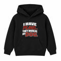 Plans Involve My Dog kids hoodie - Black