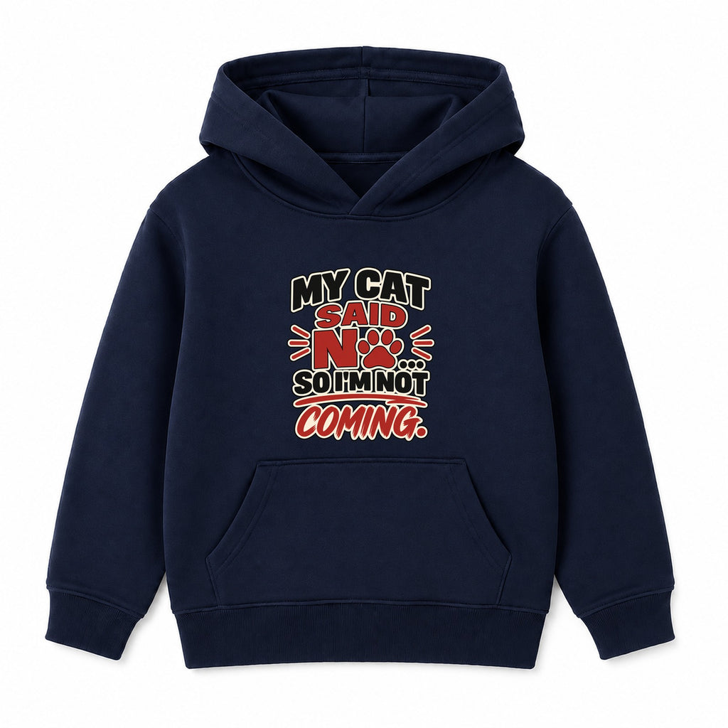 My Cat Said No kids hoodie - Navy