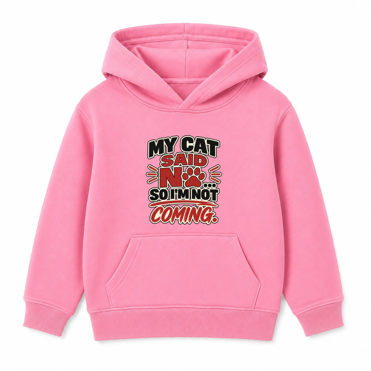 My Cat Said No kids hoodie - Pink