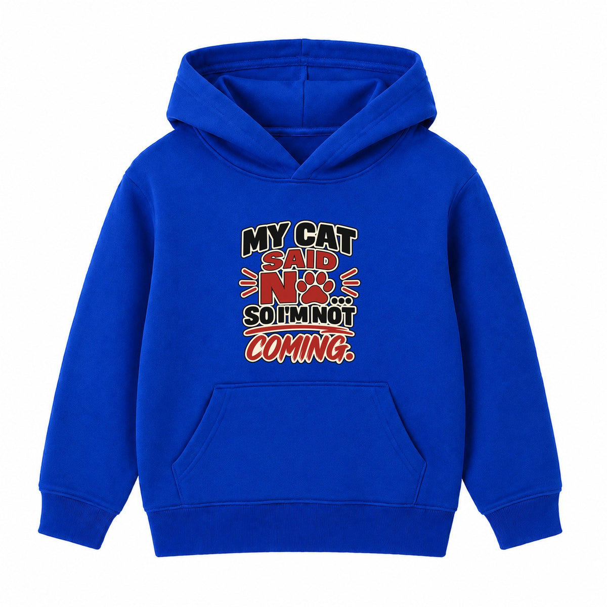 My Cat Said No kids hoodie - Royal Blue