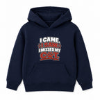 I Missed My Cat kids hoodie - Navy