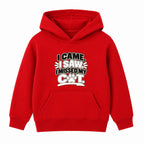 I Missed My Cat kids hoodie - Red