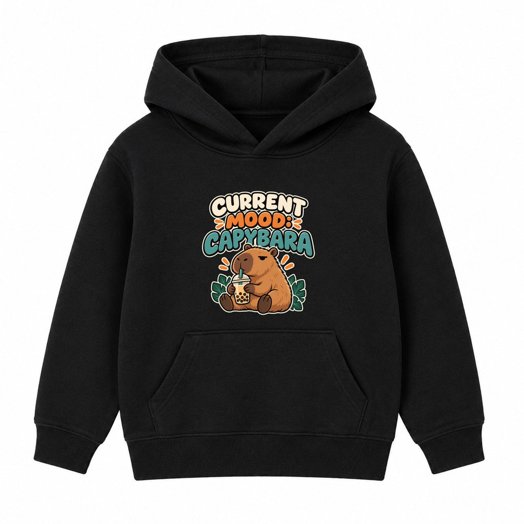Current Mood Capybara kids hoodie - Black