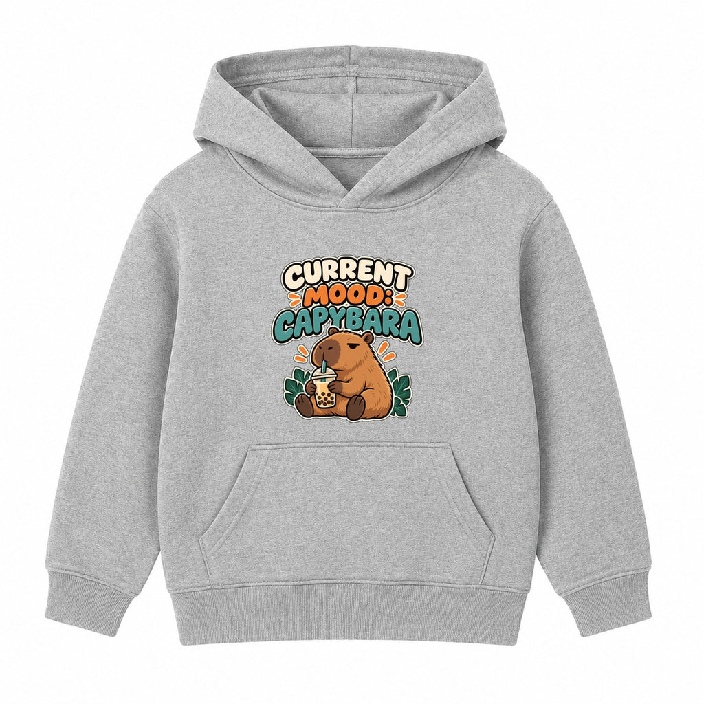 Current Mood Capybara kids hoodie - Heather Grey