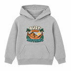 Busy Doing Nothing kids hoodie - Heather Grey