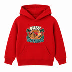 Busy Doing Nothing kids hoodie - Red