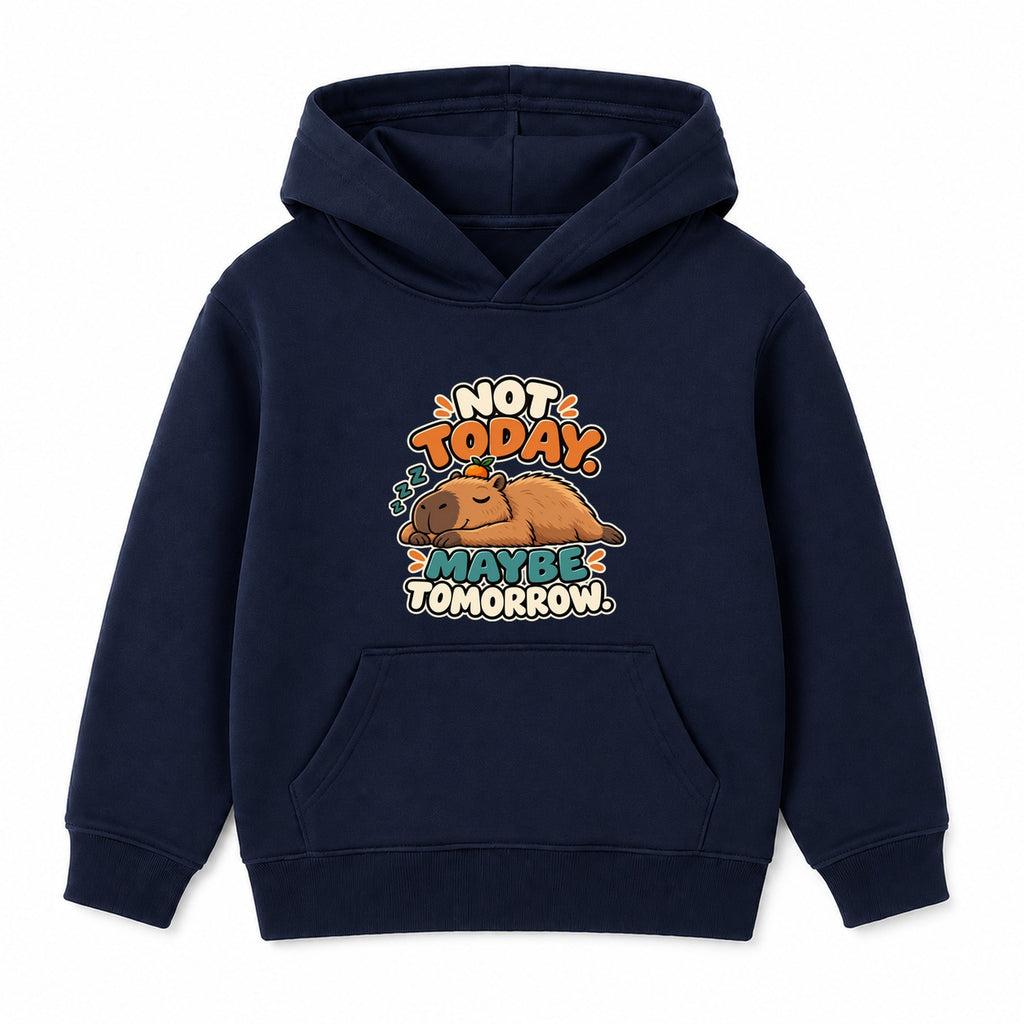 Not Today Maybe Tomorrow kids hoodie - Navy